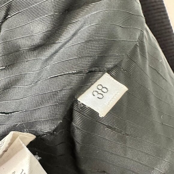 Torras Suede Leather Jacket Size 38 Black Button up Wool - Picture 14 of 16